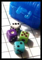 Dice : Dice - 6D - Group of Tiny Variety Of Colors Pipped 3 - Ebay Mar 2012